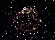 Cassiopeia A - The colourful aftermath of a violent stellar death