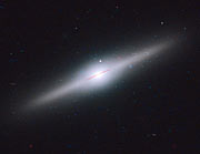 Star cluster surrounds wayward black hole in cannibal galaxy ESO 243-49 (unlabelled)
