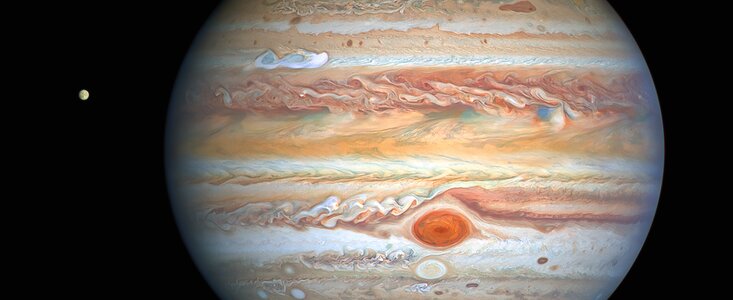 Hubble's View of Jupiter and Europa in August 2020