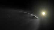 Animation of `Oumuamua outgassing
