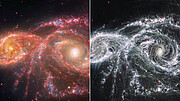 NGC 2207 (Hubble/Webb image and Webb MIRI image)