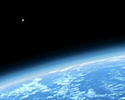 Light entering Earth's atmosphere