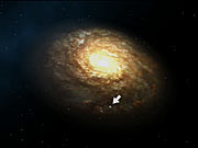 3D animation of the Milky Way
