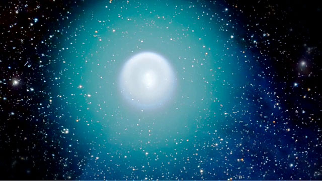 A zoom into the heart of Comet Holmes